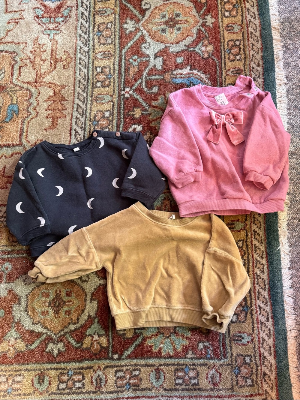 Set of 3 Baby Sweatshirts - Quincy Mae, Organic Zoo, H&M